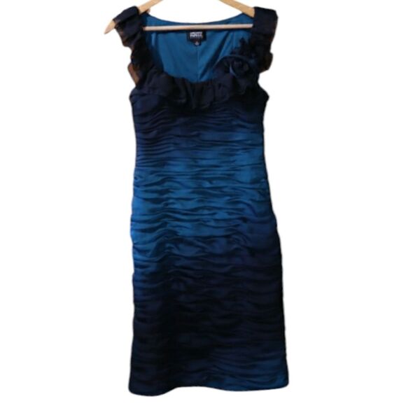 Adrianna Papell Rouched Ombre Formal Evening Dress 10 - Picture 1 of 16